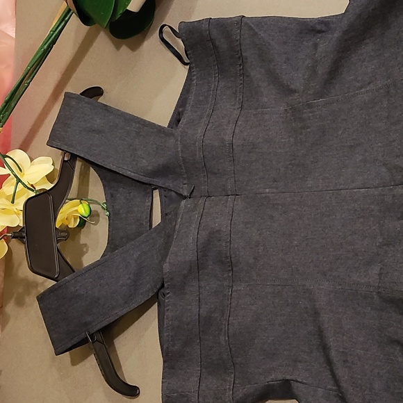 Jessica Howard Cleopatra neck cutout denim dress - Picture 8 of 12